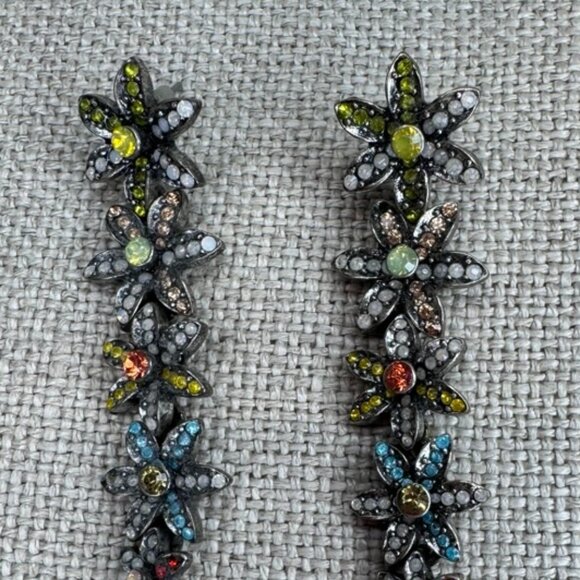 Zara - Floral Drop Earrings - Picture 3 of 8